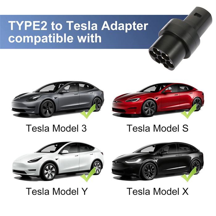 Type2 To Tesla EV Charging Adapter